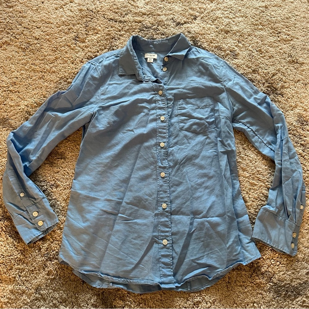 J. Crew Blue Button Down Shirt